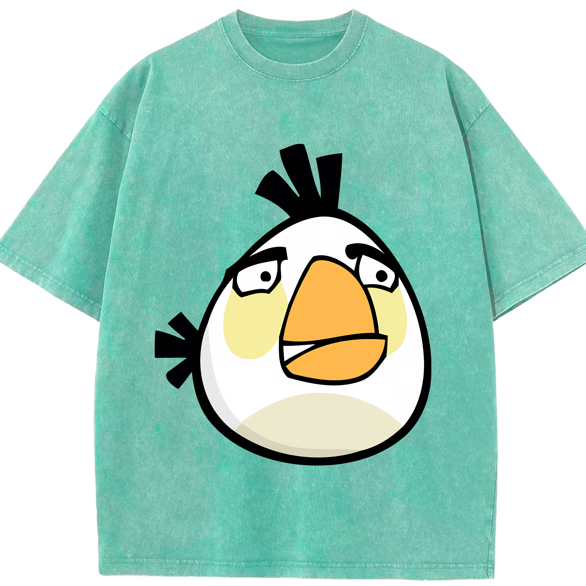 （画像用） Angry Birds アングリーバード 綿100% ヴィンテージ風 半袖Tシャツ（フロントプリント）